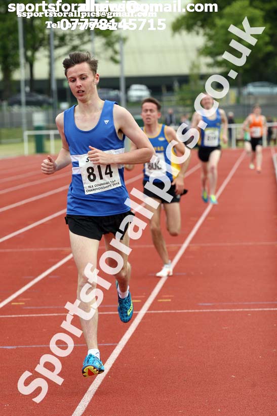 Senior mens 1500 metres North Eastern Track and Fields Champs., Middlesbrough. Photo: David T. Hewitson/Sports for All Pics
